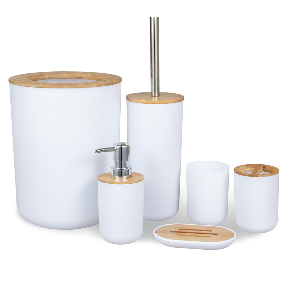 Set de dispensadores para baño 6 piezas