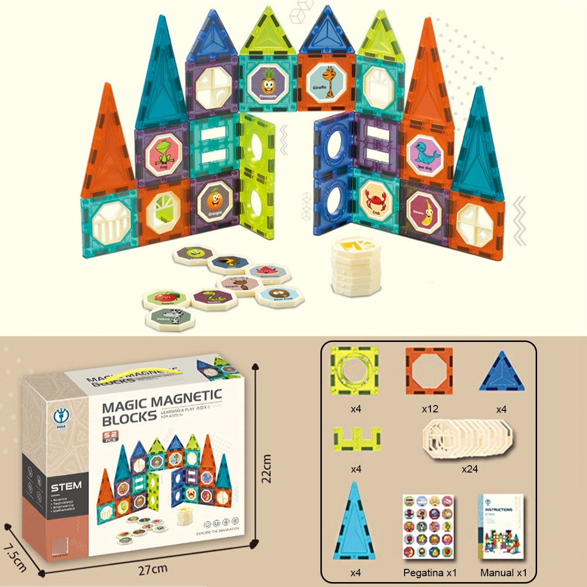 BLOQUES MAGNÉTICOS EDUCATIVOS | POLY BLOCKS