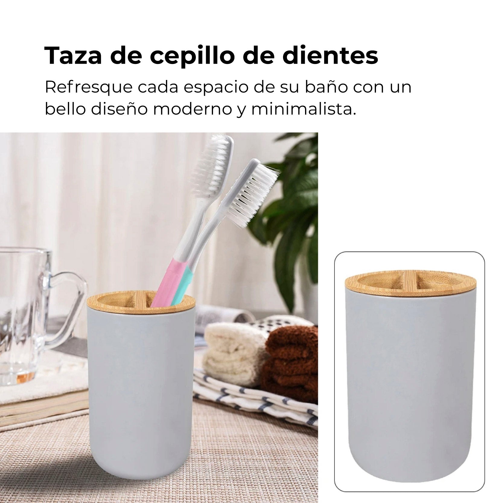 Set de dispensadores para baño 6 piezas